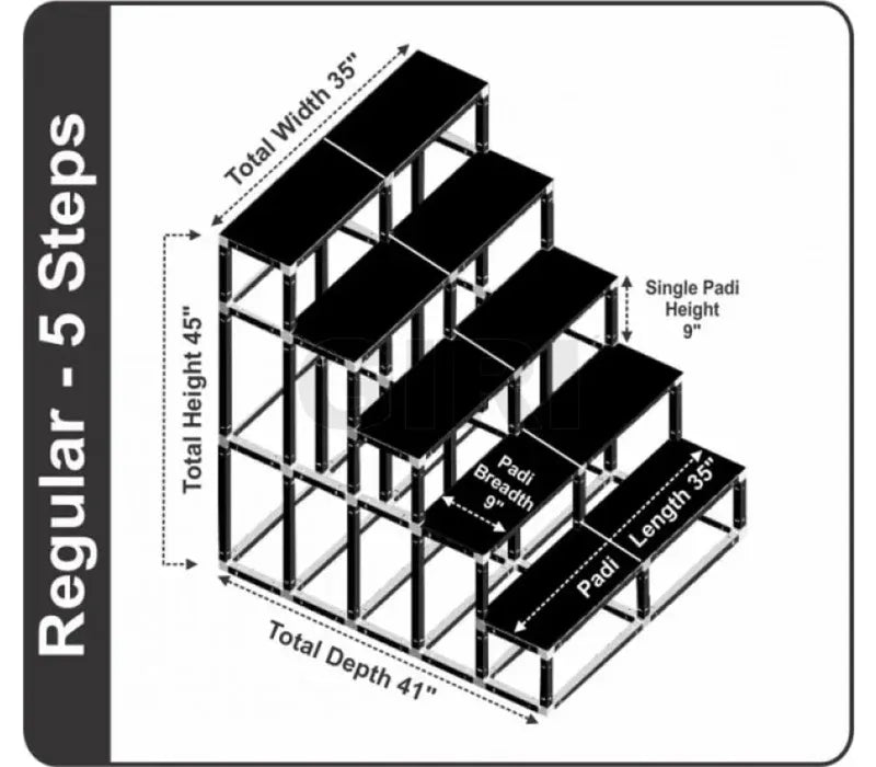 Standard Width Golu Rack for Homes – Giri 5R Golu Padi