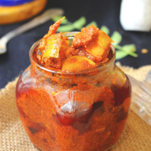 Authentic South Indian Avakkai Pickle – Spicy & Tangy Mango Pickle for Rice, Curd Rice, Dosa, Chapati, Idli