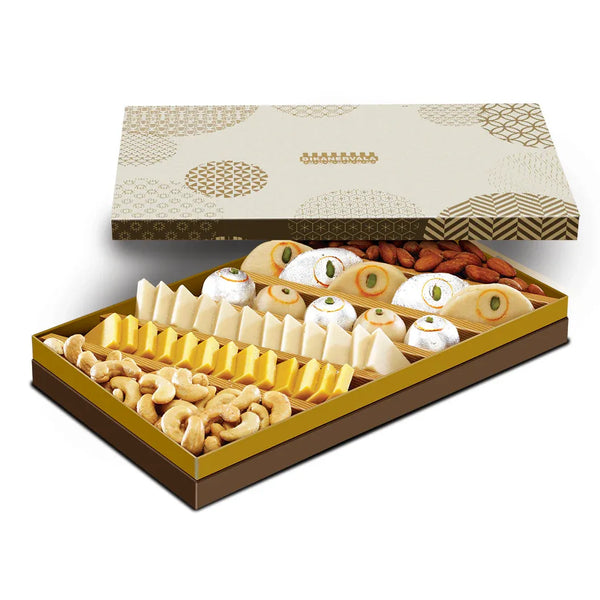 Bikanervala Diamond Meetha Namkeen Dryfruit Mix – Premium Assorted Sweets Gift Box