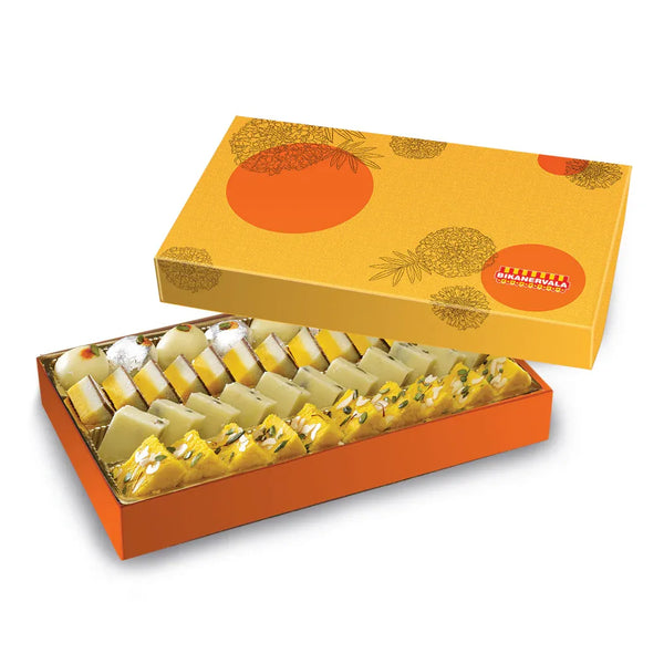 Bikanervala Golden Khoya Mix – Assorted khoya sweets gift box