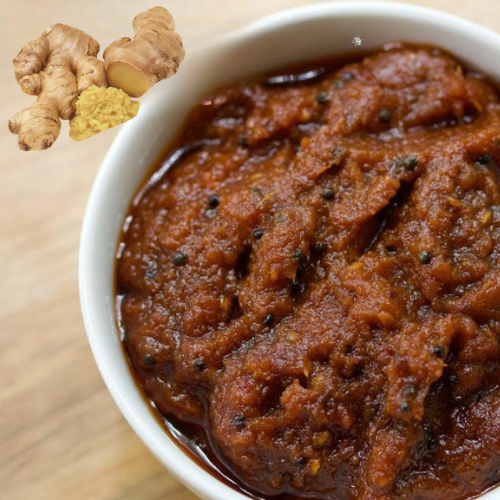 South Indian Ginger Pickle Inji Oorugai – Spicy Tangy Ready-to-Use Side Dish