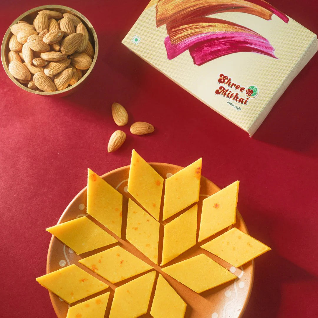 Premium Indian sweet Kesar Kaju Katli – Classic celebratory treat