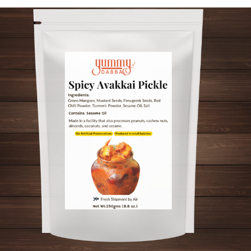 Order Authentic South Indian Avakkai Pickle – Spicy & Tangy Mango Pickle from India to USA and worldwide
